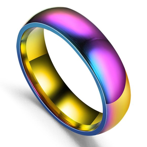 Jewelry - Stainless Steel Rainbow Ring, NWT